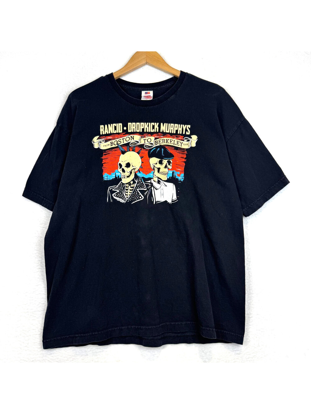 Rancid Dropkick Murphys Boston to Berkley 2017 Tour Shirt Size XL Band Rock Punk